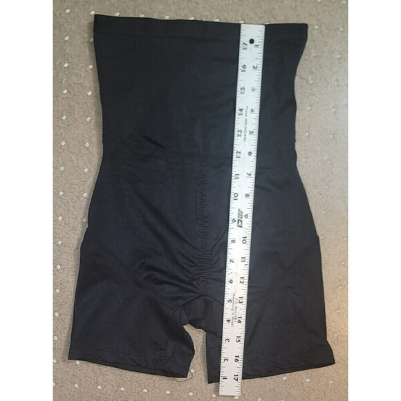 Black Breathable Compression High Waist Thigh Slimmer Shapewear Size M - Picture 8 of 9